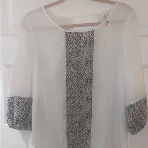 Pink Owl blouse NWOT